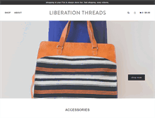 Tablet Screenshot of liberationthreads.com